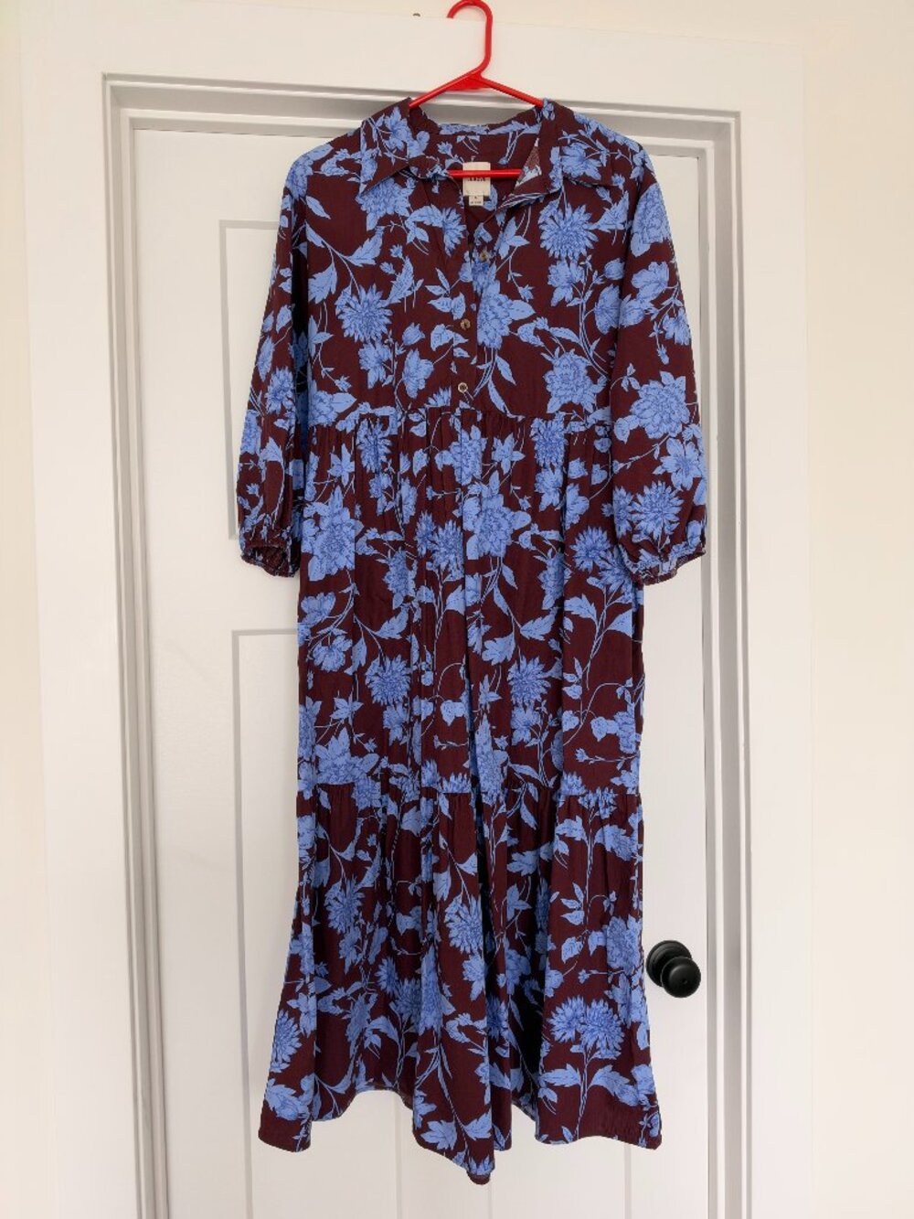 Anthropologie Maeve Bettina Tiered Midi Dress S